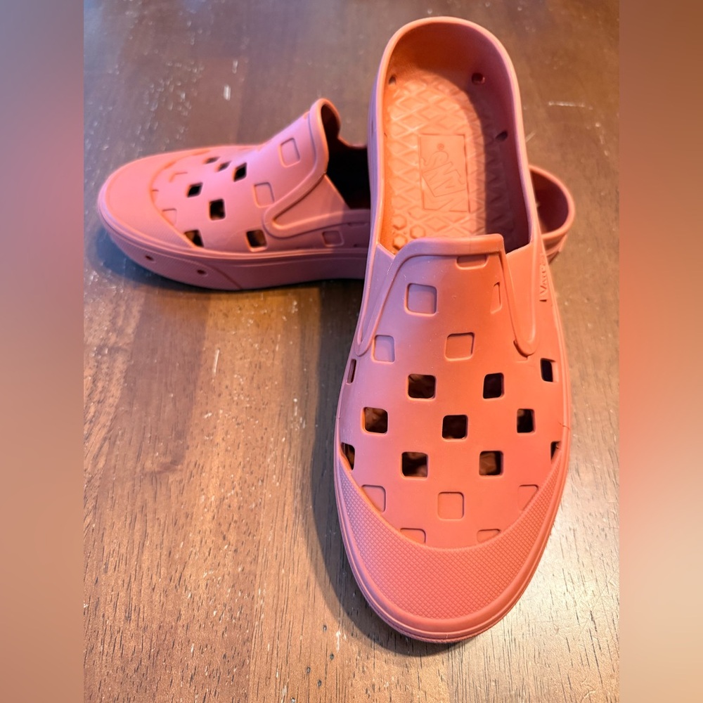 Vans Slip-Ons Mule TRK Orange Burnt Ochre Mens 9 Water Shoes Womens 10.5